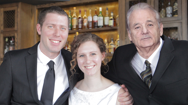 Illustration for article titled Bill Murray’s Surprise Appearance Made This Couple’s Wedding Unforgettable!